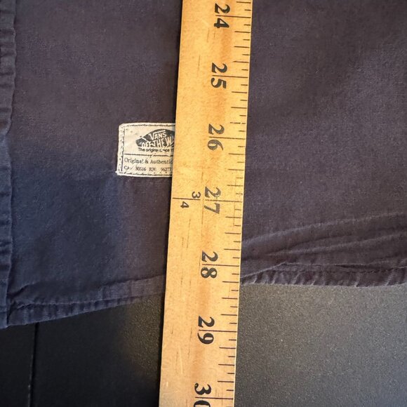 Vans Charcoal Gray Long Sleeve Button-Up Shirt, Casual Shirt, Size Large - Picture 6 of 7